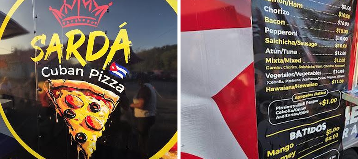 Sarda Cuban Pizza Menu
