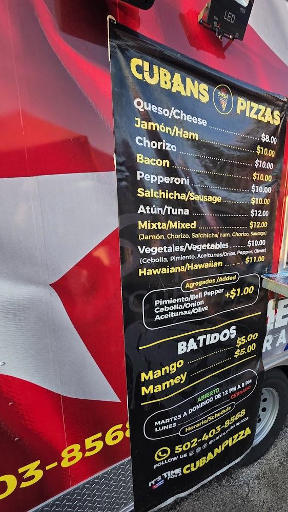 Sarda Cuban Pizza Menu image 2